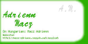 adrienn macz business card